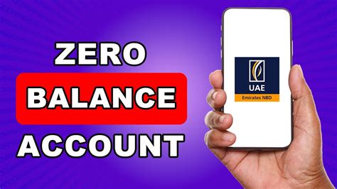 emirates nbd 0 balance account.